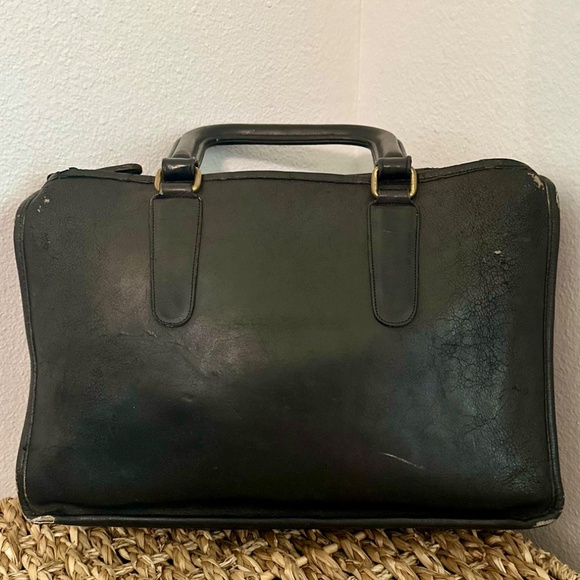 Vintage COACH Purse Leather Slim Satchel Bag New York City Preowned 13x7” - Picture 2 of 8